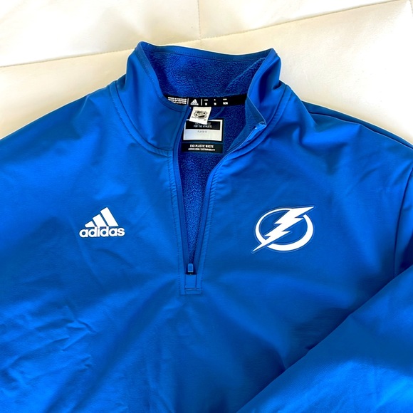 Women’s Adidas Tampa Bay Lightning NHL Quarter Zip Jacket (Medium) - Picture 2 of 2